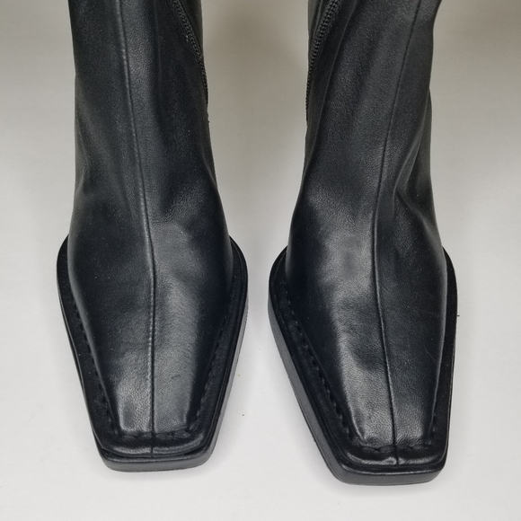 ALEXANDER WANG Bardot Platform Ankle Boots - Picture 4 of 13